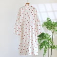 thumbnail image 3 of Womens Bath Robe Kimono Printed Weave Loungewear Sleepwear for Women,White,M, 3 of 8