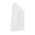 thumbnail image 4 of Playera George para Mujer, Escote Redondo, Manga 3/4 Blanco Talla EG, 4 of 4