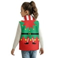 thumbnail image 2 of Uorisanigo Fleece Jacket Vest for Boys Girls, Casual Lightweight Sleeveless Zip Front Jacket, Soft Puffy Vests Warm Outwear Fall Winter Trendy Age 2-12, Funny Christmas Costume Print, 2 of 7