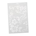 thumbnail image 3 of Matsuzay Plantilla de dibujo, plantilla de regla de plástico, tablero de pintura para bricolaje, decoración de álbum hueco, n. ° 9 pinturas Blanco 10#, 3 of 6