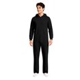 thumbnail image 5 of Unisex Black Adult Hooded One Piece Jumpsuit,Full Zip Long Sleeve Casual Onesie Halloween Pajamas for Loungewear Home Sleepwear for Men Women, 5 of 8