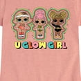 thumbnail image 3 of LOL Surprise! Dolls - U Glow Girl - Girl Group - Toddler & Youth Girls Short Sleeve Graphic T-Shirt, 3 of 5