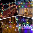 thumbnail image 5 of Cadena de luces solares Garden Delight, decoración para exteriores con control remoto, luces de jardín con forma de bola de cristal a prueba de agua con 8 modos de iluminación y temporizador,, 5 of 5