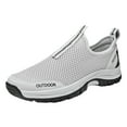 thumbnail image 2 of EQWLJWE Men's Mesh Slip On Walking Shoes Loafers-Comfortable Winter Warm Lightweight Work Drving Tennis Shoes, 2 of 5