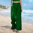 thumbnail image 2 of Wlynlyn Palazzo Pants for Women High Waisted Lounge Pants Wide Leg Casual Comfy Beach Summer Trousers, 2 of 7