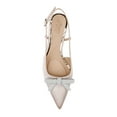 thumbnail image 5 of Jewel Badgley Mischka Krystia Slingback Kitten Heels with Pearled Bow, 5 of 7