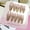 GKMZ686-B5 Orange Sugar Dream [Jelly Glue in Cardboard], variant on Noble white thin dog pointed nail patch, Phnom Penh French cat eye manicure 10 pieces, sub-size pure hand-worn armor