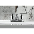 thumbnail image 3 of Kingston Brass FB2601CML Manhattan Double-Handle 4" Centerset Bathroom Faucet with Pop-Up Drain, Polished Chrome, 3 of 7