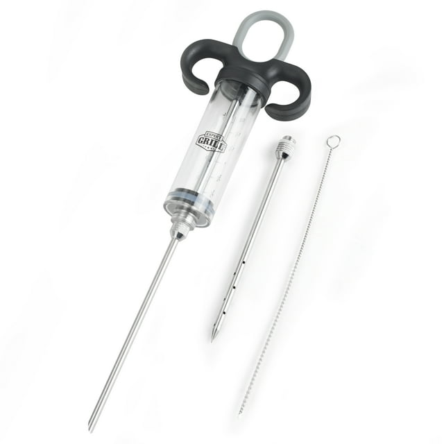 Expert Grill Meat Injector Kit with 3 Injector Needles