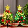 thumbnail image 4 of Navidad De Mesa Mini Árbol De Navidad Artificial Con Adornos De Luces Led Para Decoración De Vacaciones De Navidad Advancent HA044874-01, 4 of 6