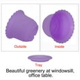 thumbnail image 4 of Unique Bargains Home Office Plastic Garden Table Decor Flower Plant Pot Planter Container Holder Purple, 4 of 7