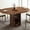 Walnut, variant on 47" - 63" Extendable Round Dining Table for 4 to 8, 2-Tier Storage Shelf, Modern Expandable Wood Kitchen Table with Pedestal Base, Space-Saving Oval Design
