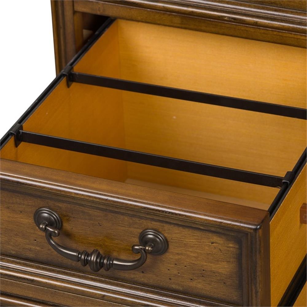 Bowery Hill Wood Medium Brown Junior Executive Desk Rectangular Unassembled
