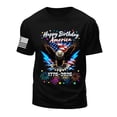 thumbnail image 6 of mgoYE 250 Anniversary USA Shirt 4th of July 2026 Men Tshirts Short Sleeve Crew Neck Happy Birthday America Graphic Tee Black XL, 6 of 6