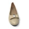 thumbnail image 4 of Victoria K Women's Double Bow With Big Rhinestone Ballerina Flats, 4 of 5