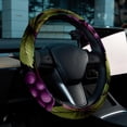 thumbnail image 6 of Grape 14.5 Inch Printing PVC Leather Auto Accessories Steering Wheel Cover Car Wheel Covers Steering Wheel Cover, 6 of 6