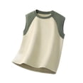 thumbnail image 3 of HAiming Boys Tank Tops Sleeveless Color Block Comfy T Shirts Workout Loose Casual Scoop Neck Athletic Tee Vacation Kids Tops 3-14 Years, 3 of 8