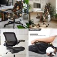 thumbnail image 2 of FKELYI Retro Floral Bird Print 3 Pcs Set Office Chair Cover with Removable Armrest Cover Anti-Dust Swivel Gaming Chair Protector Boss Armchair Decor, Large, 2 of 6