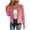 Pink B, variant on Stamzod Womens Jackets Solid Color Long Sleeve Zip Up Jacket with Pocket Casual Cropped Coats for Women Beige G XL