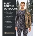 thumbnail image 2 of Thermal Underwear Long Johns for Men Fleece Lined Base Layer Tops and Bottoms Set Cold Weather Clothing Gear Winter Gift, 2 of 7