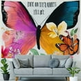 thumbnail image 4 of Patifu Butterfly Bible Verse Unique Tapestry Wall Hanging - Graphic Tapestries Home Wall Decor Art for Living Room Bedroom Apartment Farmhouse Dorm 40x30inch, 4 of 6