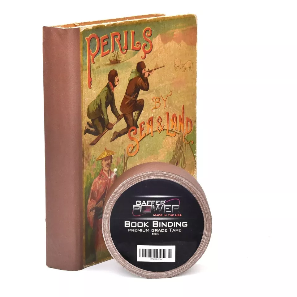 PRIME - Bookbinding Tape By Gaffer Power, Brown Cloth Book Repair Tape, 2" X 15 Yards
