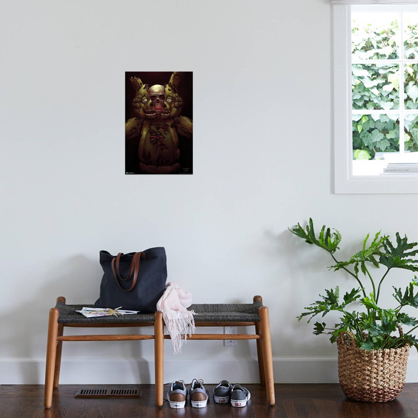 Five Nights at Freddy's - Skull Canvas Wall Poster, 14.725" x 22.375"
