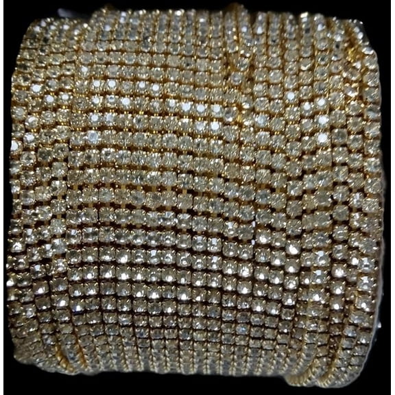 Nlk Stone Chain/Lace For Jewellery Making - 10Meters Pkt, Gold