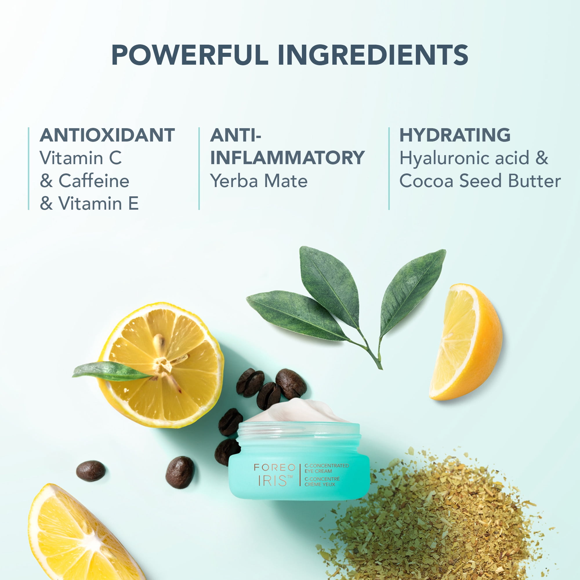 FOREO UFO 3 LED Hydrate & Brighten Set – Silicone Facial Mask Device with 14 Masks & Eye Cream, Arctic Blue