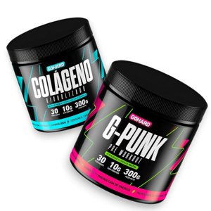 Gohard - Colageno 30 Serv 300Gr & Pre Entrenamiento G-Punk 30 Serv