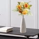thumbnail image 4 of Flores artificiales de peonía azul y blanca - Ramos de tela de 4 para decoración del hogar, 11,8" de altura con tallos flexibles, 4 of 6