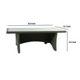 thumbnail image 5 of Rectangular Aluminum Framed Dining Table with Rattan Covering, Gray, 5 of 5
