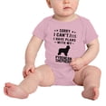 thumbnail image 2 of Sorry I Can't I Have Plans With My Pyrenean Shepherd Love Pet Dog Funny Baby Jumpsuits (Pink, 18-24 Months), 2 of 5