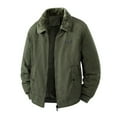 thumbnail image 1 of Ceisia Men's Corduroy Thickened Jacket Stand Up Collar Zip Gift Up Pockets Long Sleeve Casual Outerwear, 1 of 4