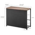 thumbnail image 7 of Yamazaki Home Entryway Storage Organizer and Bench, Black, Steel + Wood, 7 of 7