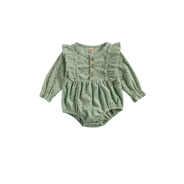 ZAXARRA Barboteuse à Manches Longues pour Nouveau-Né Fille à Imprimé Floral
