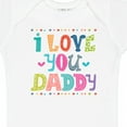 thumbnail image 4 of Inktastic Fathers Day I Love You Daddy Boys or Girls Baby Bodysuit, 4 of 5