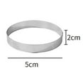 thumbnail image 1 of BUYISI 10Pcs 5/6/7/8Cm Perforated Cake Rings with Hole Stainless Steel Cake Below 5Cm, 1 of 9
