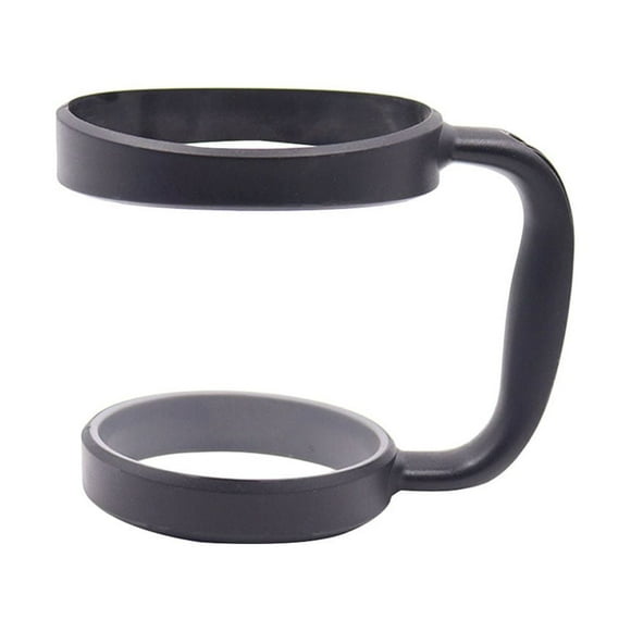 30 oz Tumbler Handle Stainless Steel Mug Handle Upgrade Anti-Slip Adjustable Travel Mug Handle (Black)