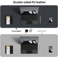 thumbnail image 2 of shiyou-Bleswin Multifunctional Large Desk Mat, Double Sided Computer Desk pad, Extended Mouse Mat, Office Desk Protector with Waterproof PU Leather, 35.4''×16.9'', Office Home Writing Pad (Black+Grey, 2 of 4