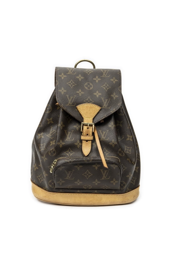 Pre-Owned Louis Vuitton Brown Montsouris MM Backpack Monogram Canvas