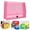 Pink, variant on Office Supplies,Plastic File Wallet Envelope Expanding File Folder Document Organizer With Snap Closure & Label Pocket Colored Accordion File For Home