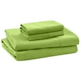 thumbnail image 4 of Amrapur Overseas 4-Piece Bright Solid Microfiber Adult Sheet Set, Green, Full, 4 of 4