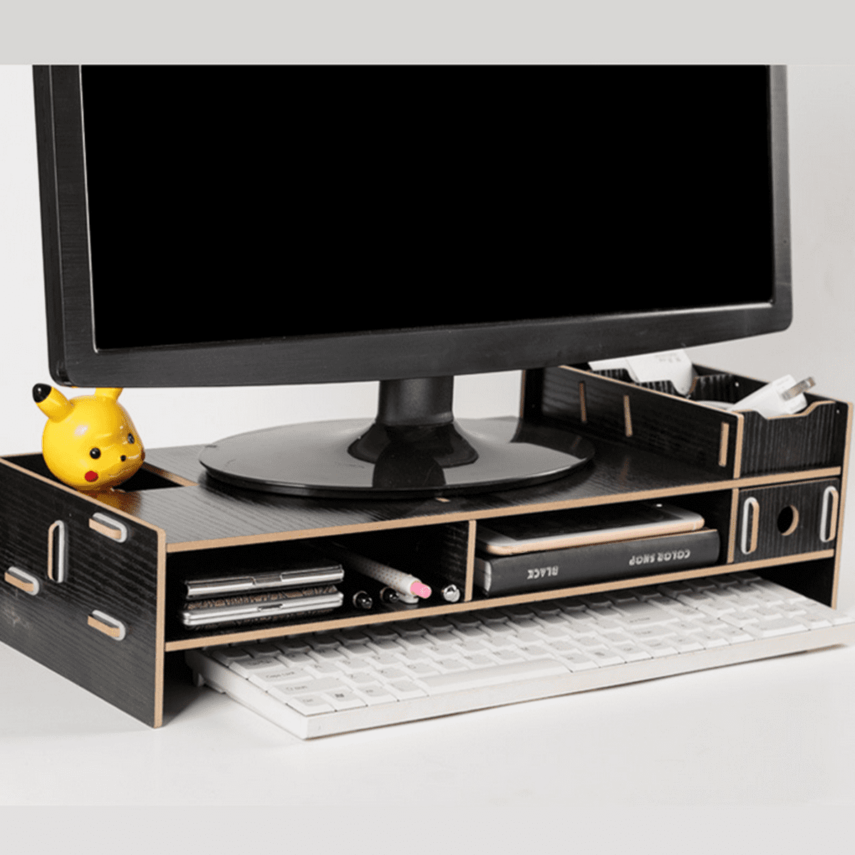 Computer Monitor Stand Riser Wood Holder Desk Organizers Desktop Drawer Rack NEW