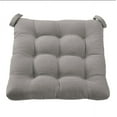 thumbnail image 3 of Mainstays Textured Chair Seat Pad (Chair Cushion), Gray Color, 4-Piece Set, 15.5" x 16", 3 of 6
