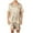 Khaki, variant on Hvyesh Mens Silk Satin Pajamas Set Short Sleeve and Shorts Classic Sleepwear Loungewear 2025 Summer Nightwear Suit