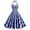 Blue, variant on Baqcunre Women'S Formal Dresses Women'S 1950S Rockabilly Dress Sleeveless Vintage Cocktail Dress Checked Retro Swing Dress A Line Elegant Wedding Party Dress Summer Dresses 2023 Blue Dress L