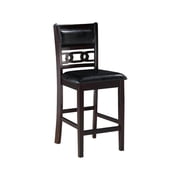 New Classic Furniture Gia 5-Piece Transitional Wood Counter Set in Ebony