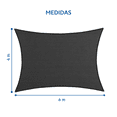 thumbnail image 4 of Malla Sombra Styrka Raschel 90% 6x4 M Color Negro, 4 of 8
