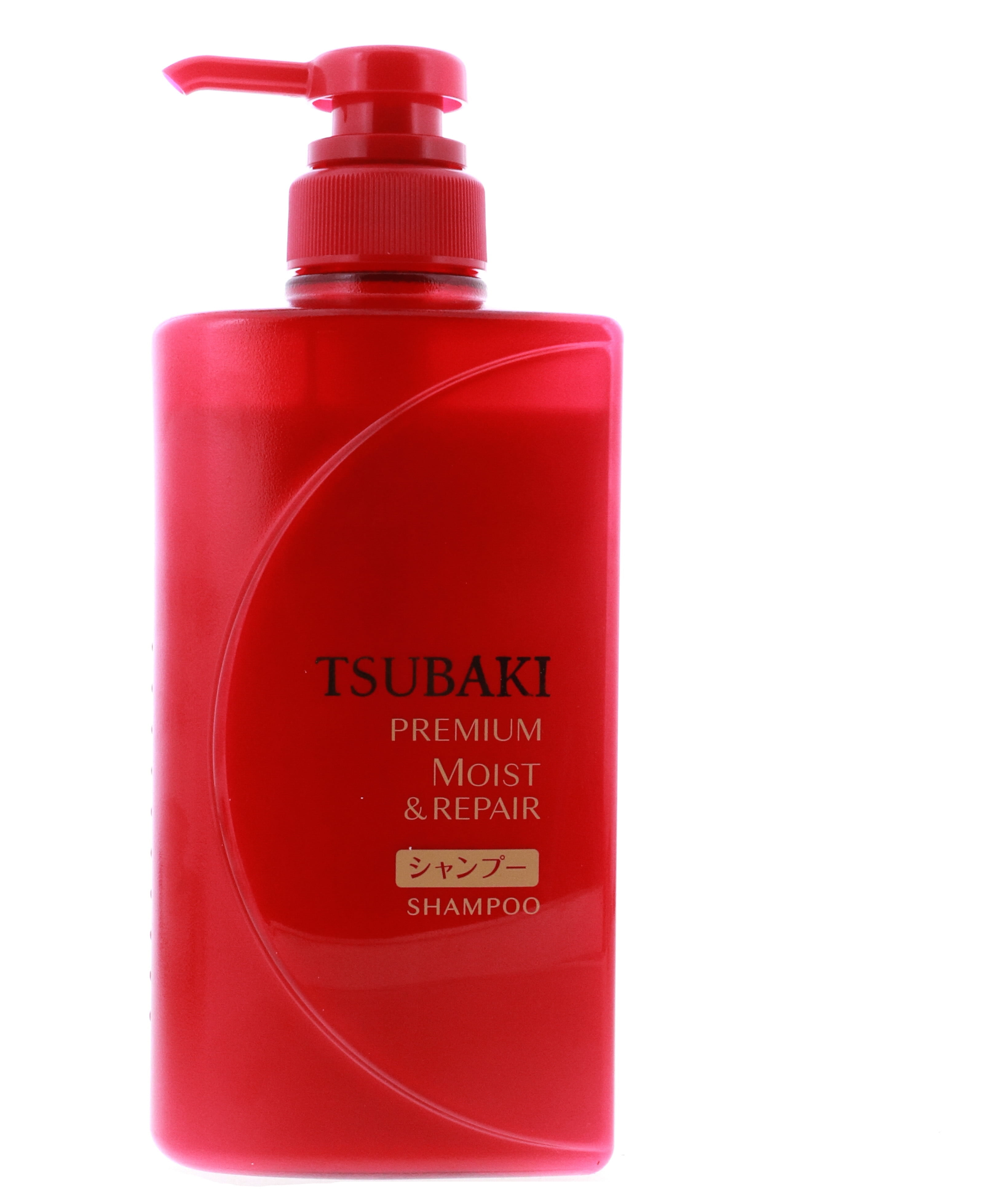 Tsubaki Premium Moist and Repair Shampoo, 490ml, Dual-Targeted